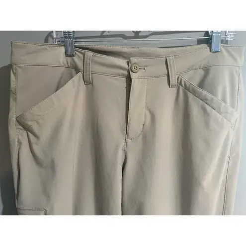 Eddie Bauer  Women's Khaki Colored Crop Activewear Pants Size 12