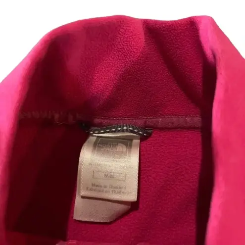 The North Face  Pink TKA 100 Glacier‎ 1/4 Zip Embroidered Fleece Barbie Pink