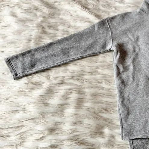 Treasure & Bond Grey Heather Cowl Tie Neck Relaxed Fit Sweatshirt Sz M