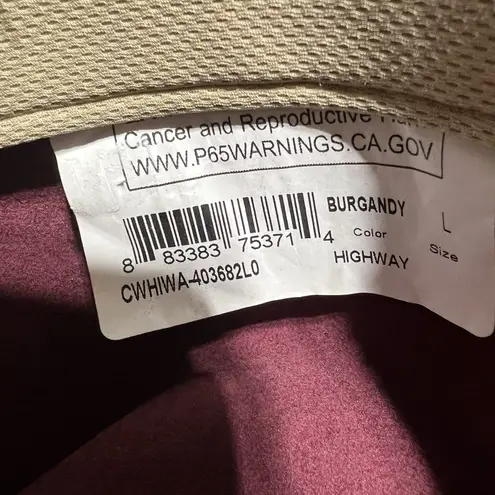 Charlie 1 Horse Wool Felt Wide Brim Western Fedora Hat Plum Satin Band Women L