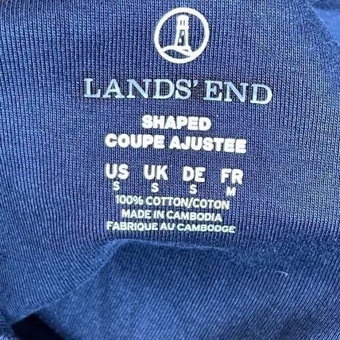 Lands' End  Shaped T-Shirt Blue‎