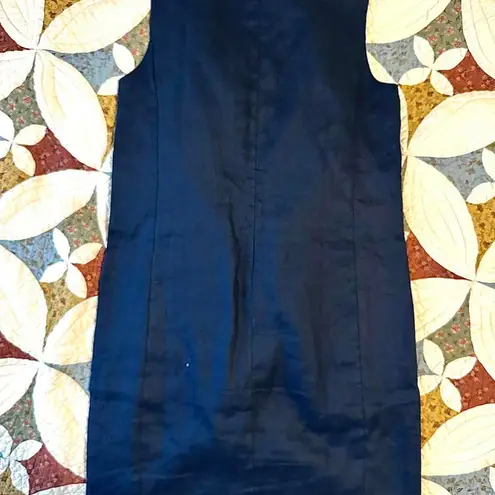 Brooks Brothers Navy old money linen dress with chore pockets