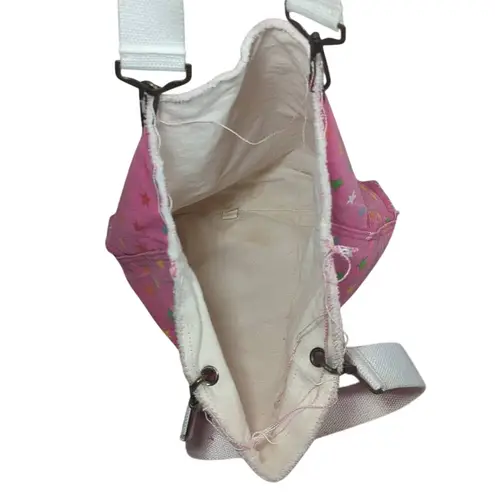 Soffe  Pink Star Print‎ Canvas Tote Bag Beach Bag Everyday Carry All