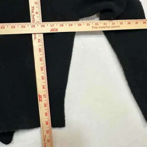 Neesh by D.A.R Anthropologie M/L Goth Black Merino Wool Ruffle Sweater Romantic Size L