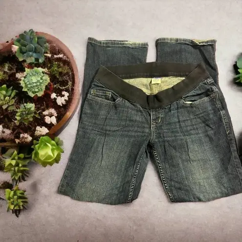 Old Navy  Maternity Jeans Low Rise Bootcut Stretch Size 8 READ