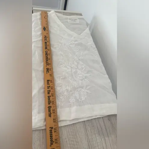 Karyn Seo Roxy Tonal Floral Embroidered V