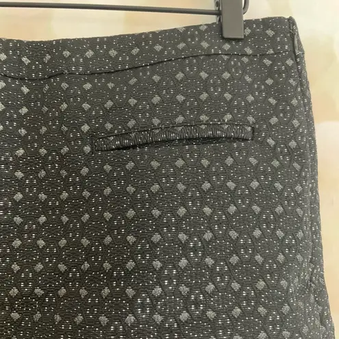 Gap  Factory Black & Silver Metallic Mini Skirt 