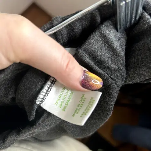 Lilly Pulitzer  Travel Pull On Stretch Ponte Pants Gray Womens Size Large