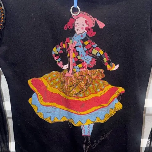 Vintage SAVE THE QUEEN Mesh Avant Garde Patchwork Euro Crop Top Women's size Black Size L