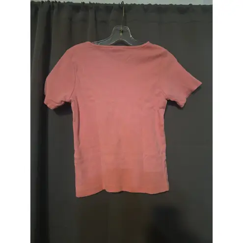 Cappagallo Pink Floral Shirt, Women's Small Tee, Pink Flower T