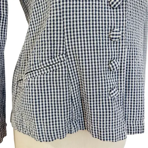 Betsey Johnson Betsy Johnson Vintage 100% cotton black white checker blazer