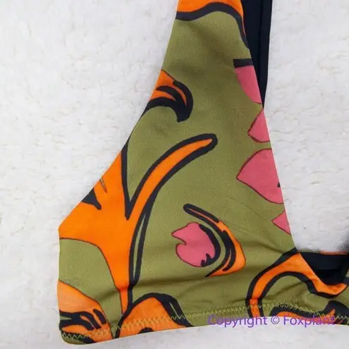 New! Set! Seea Brasilia Reversible Bikini Top and Bottom , Freya, size XS Green