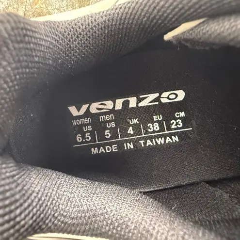 Venzo RX Cycling Shoes White Black Women’s 6.5 / Men’s 5 EU 38 SPD W/O Clips