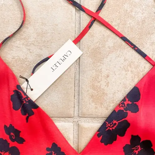 Capulet NEW with TAGS, Emilia Red Floral Satin Valentine Cami Size XS, MSRP $88