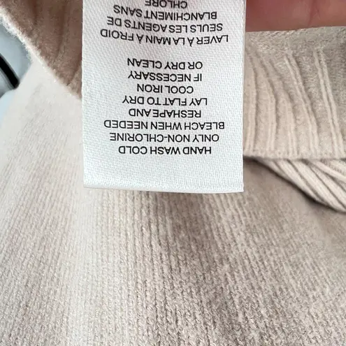 T Tahari Open Front Cardigan Sweater With Wide Sleeves Beige Size Small