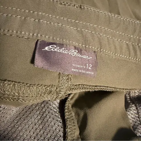 Eddie Bauer  Guide Pro Quick Dry Stretch Hiking Pants women's 12 army olive green