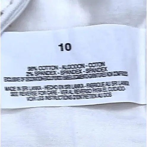 Gloria Vanderbilt Skimmer Capris Womens White Mid Rise Floral Print Size 10