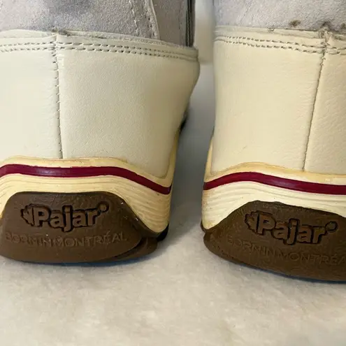 Pajar Canada Women’s White Winter Boots Size 8–8.5 – Polar Lined, Side Zipper