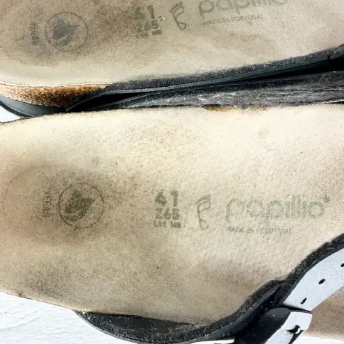 Birkenstock  Papillio Womens Gizeh Birko Flor Sandal Size 10 Black T Strap