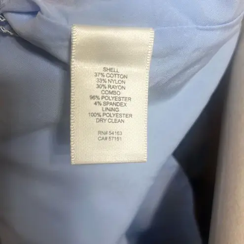 Eliza J ✨. Delicate Allover Lace Light/ Dusty blue Midi Sz 12 Dress✨