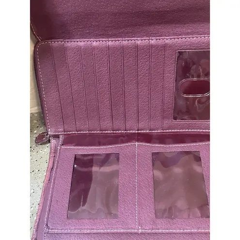 Guano Tong Genuine Leather Wallet Maroon Trifold RFID Organizer Zip Pocket Red