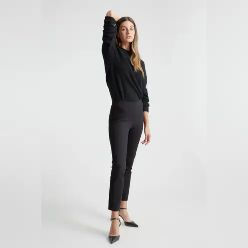 Quince XS Ultra-Stretch Ponte Pintuck Ankle Pants 848