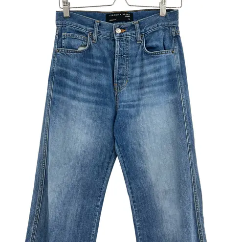 Veronica Beard Taylor High Rise Wide Leg Jeans Durango Wash Blue Size 26