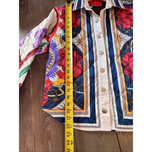 La DoubleJ Edie Jacket Taormina Placée Ivory in Twill Size Small Red