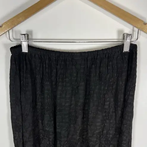 CP Shades CP Shades Skirt Women Large Black Sausalito Crinkle Maxi Boho Lagenlook VTG