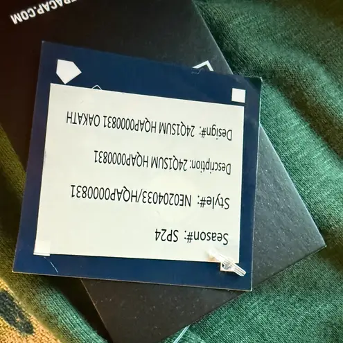 NWT Oakland A's MLB New Era Major League Baseball Women's Rouched Shirt S Green