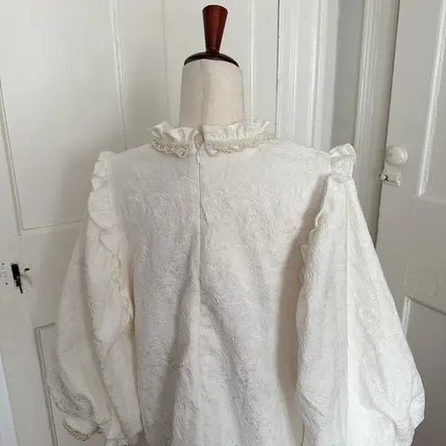 Sister Jane White Baroque Dress Size M
