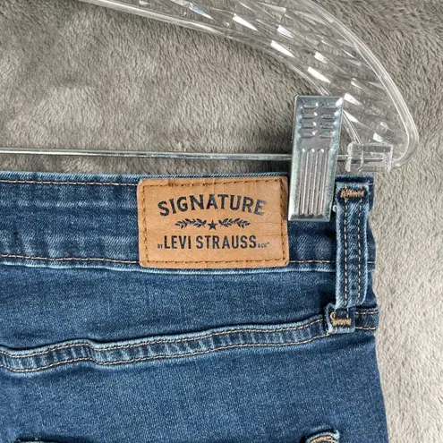 Signature Levi Strauss High Rise Bootcut Jeans Women’s 10 W30 Medium Wash Blue