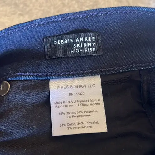 Veronica Beard Debbie Skinny Navy Blue Ankle Jean- Size 0