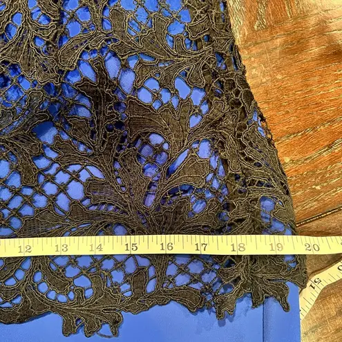 Sachin + Babi Noir 'Carolina' Lace & Crepe Midi Dress Size 8 NWT zipper