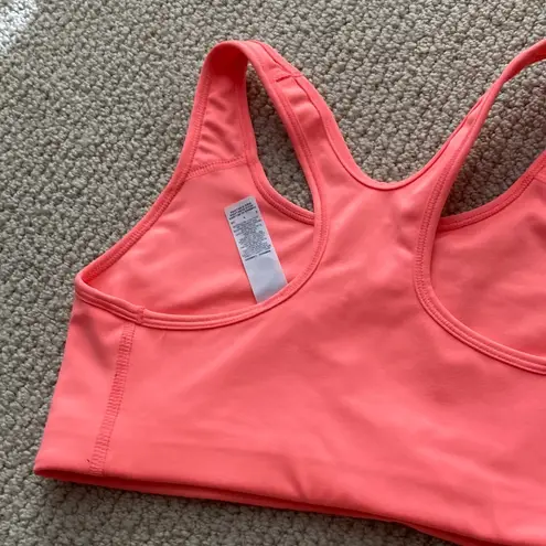 Nike  Pro Dri-Fit Unpadded Sports Bras Swoosh Tempo Medium Support Peach Like New