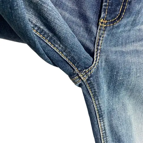 Silver Jeans Womens 28x33 Suki Bootcut Embroidered Mid Rise Stretch Dark Wash