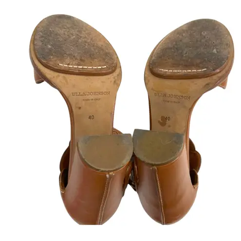 Ulla Johnson  strappy brown leather heels sz 40