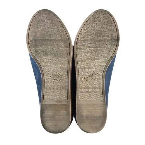 DR. SCHOLL'S Dawned Loafer Women 8 M Navy Oxide Microfiber Everyday Travel Retro Blue