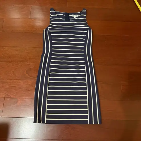 Banana Republic Navy and White Striped Dress Size 4