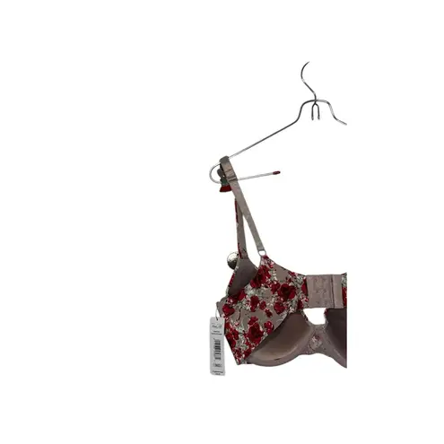 Rene Rofe Women's Bra Floral Red Strap Back Smoothing Padded Underwire 36D NWT Size undefined - Image 9