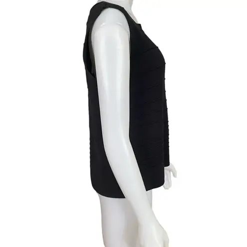 Geoffrey Beene women's XL black stretchy sleeveless casual top spring summer