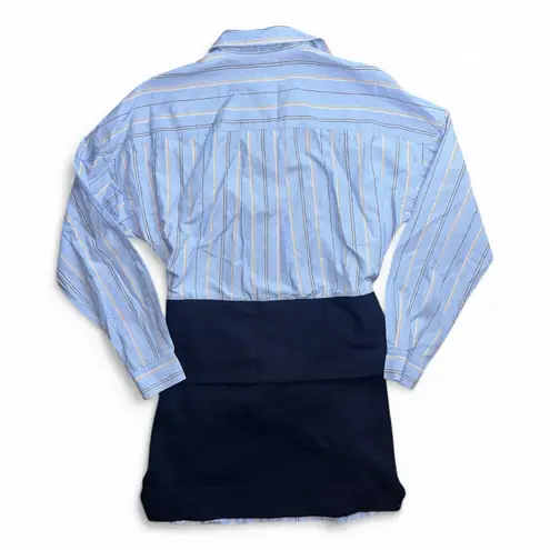 Derek Lam 10 Crosby Blue Striped Shirt Dress Size 6