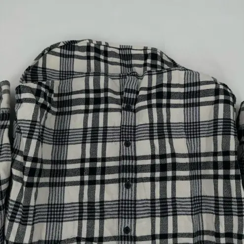 Madewell  Flannel Oversized Ex-Boyfriend Shirt Romana Plaid Small‎ Button Down