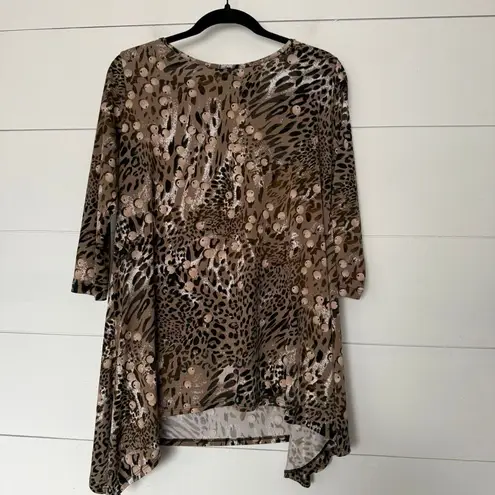 Clara Sun Woo Women’s One Size Leopard Stretchy Top