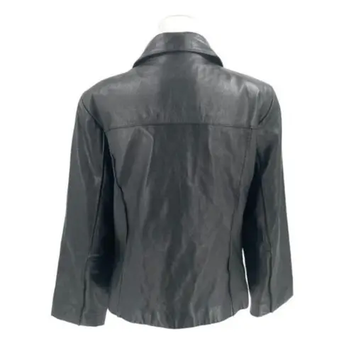 wilson's leather  Maxima 100% Leather Blazer Jacket Lined Black Women's Large