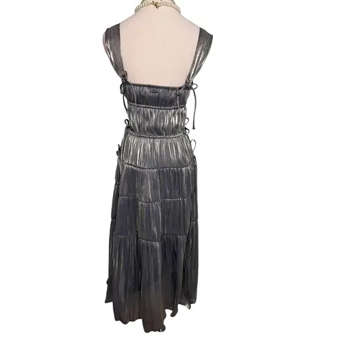 Ciao Lucia Tutti Dress Oyster silver gray polkadot polka dot size XS