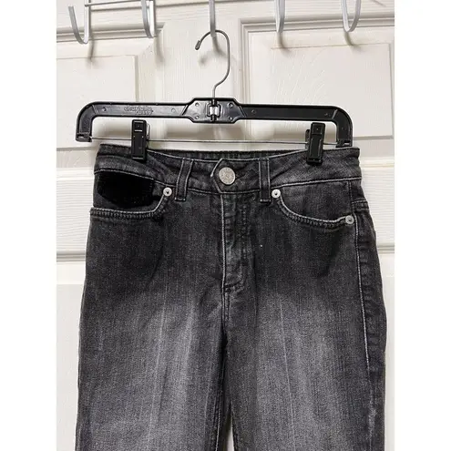 Escada Sport Size 34 Uk 4 Jeans Straight Leg Black Flap Pocket BBK