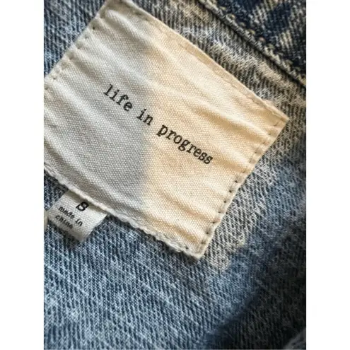 Life in Progress Sleeveless Cropped JEAN JACKET S