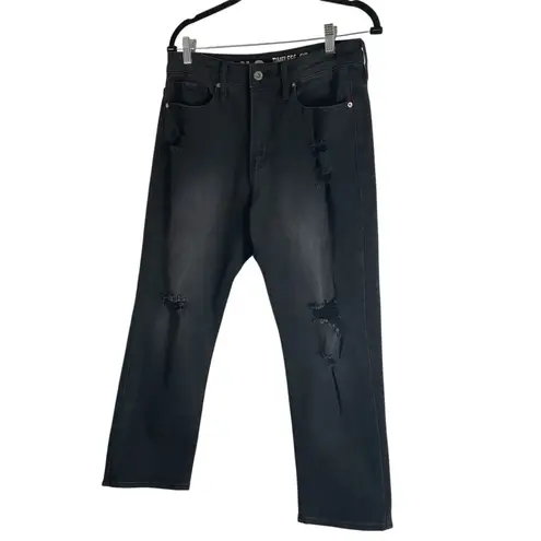 S.O.N.G Timeless Fit Women's High Rise Black Distressed Jeans Size 29