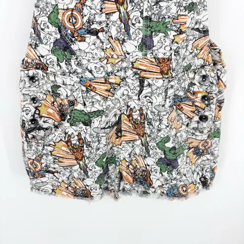 Her Universe Marvel Comic Shorts Overalls Size Small